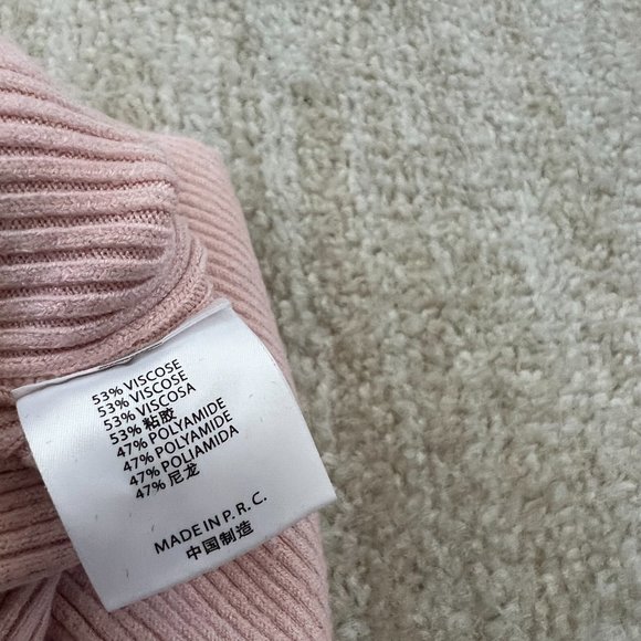 Brandy Melville Cropped Pink Mockneck Sweater - Picture 9 of 9
